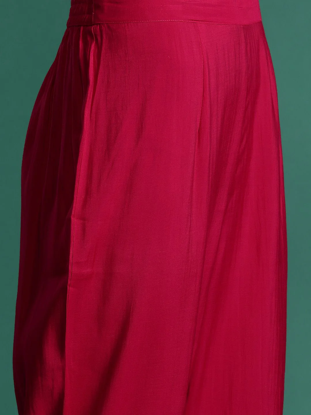 Indo Era Ethnic Motifs Embroidered Zari Kurta With Trousers & Dupatta - Image 3