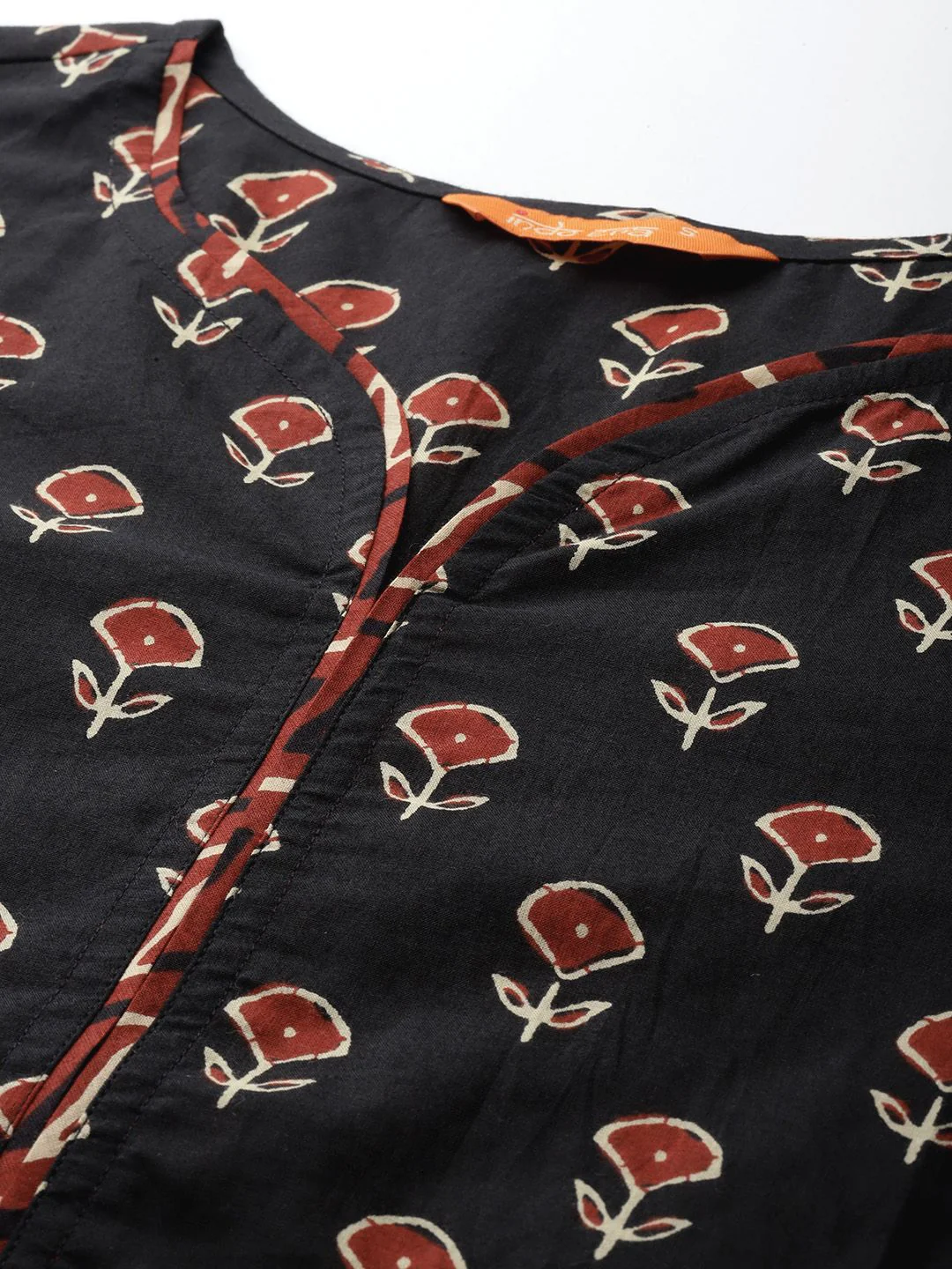 Indo Era Ethnic Motifs Printed Pure Cotton Kurta With Trousers & Dupatta - Image 3