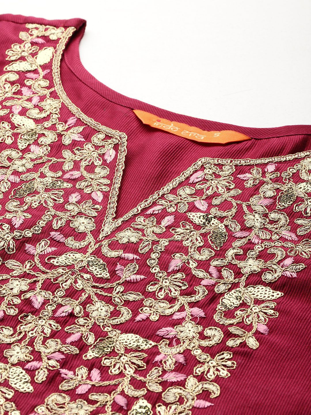 Indo Era Women Embroidered Straight Kurta Set - Image 2