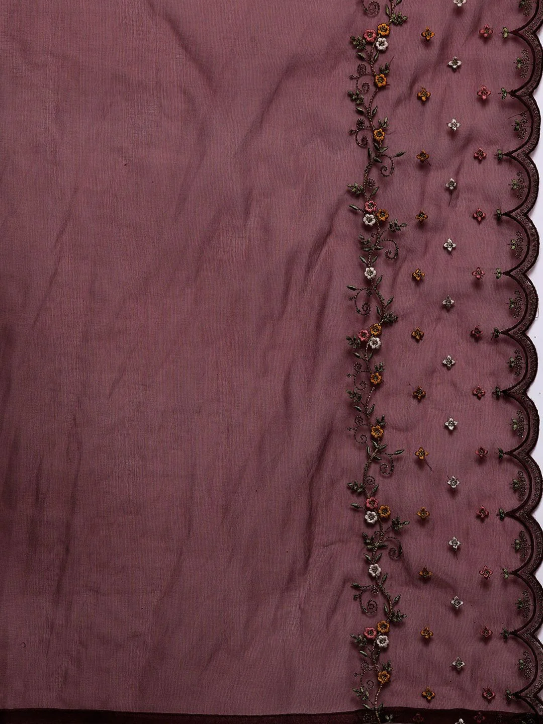 Indo Era Women Floral Embroidered Regular Sequinned Kurta with Trousers & With Dupatta - Image 5