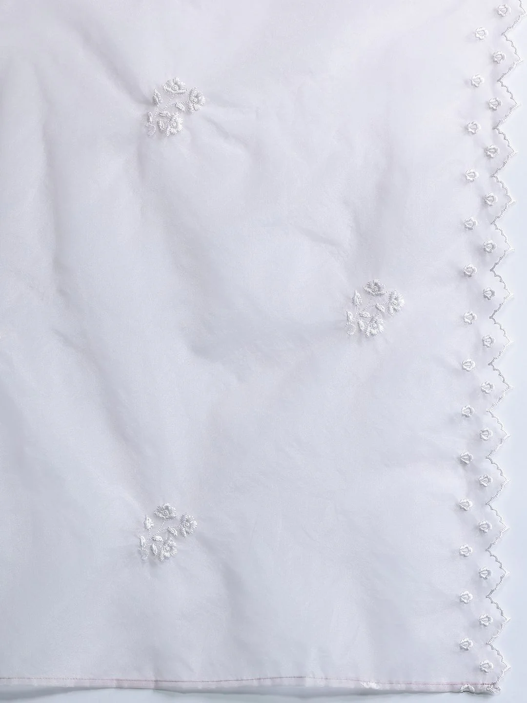 Indo Era Women Floral Embroidered Regular Thread Work Kurta with Trousers & With Dupatta - Image 5