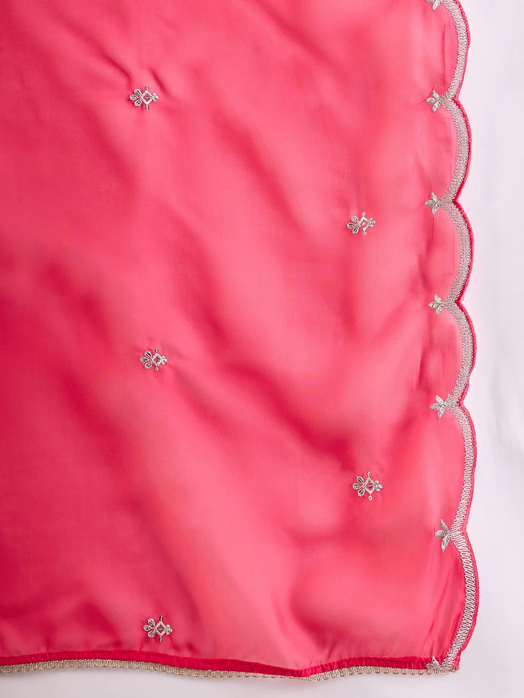 Indo Era Women Floral Yoke Design Regular Liva Kurta with Trousers & With Dupatta - Image 7