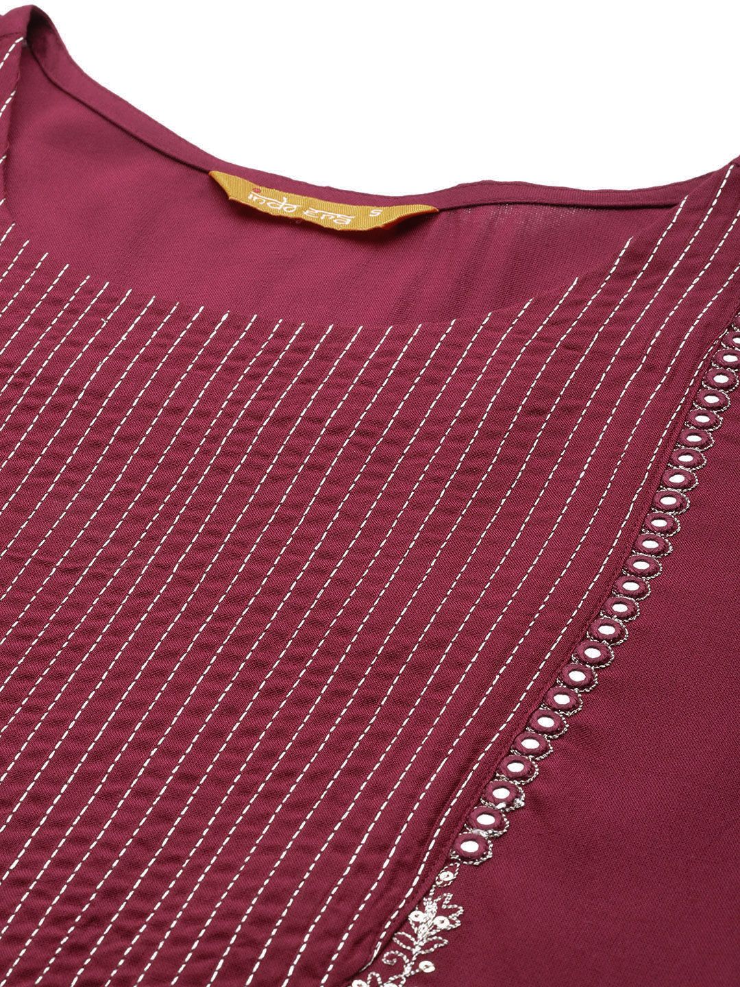 Indo Era Zari Embroidered Kurta - Image 2