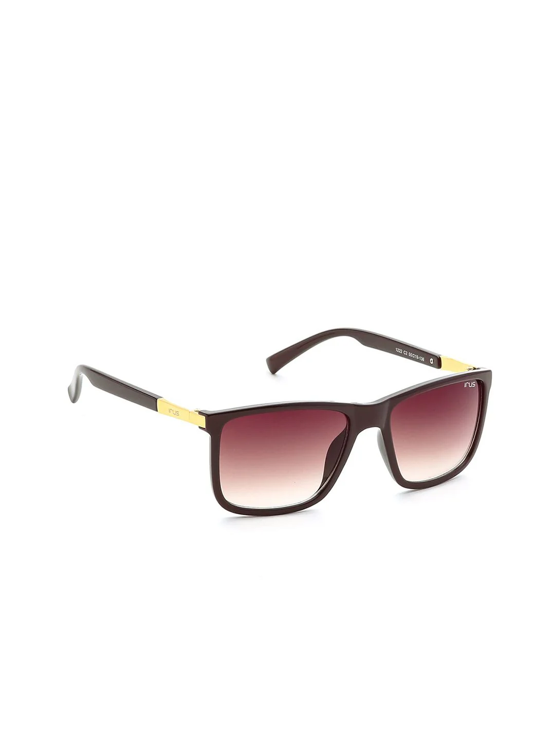 IRUS by IDEE Men Brown Lens & Brown Square Sunglasses with UV Protected Lens IRS1222C2SG