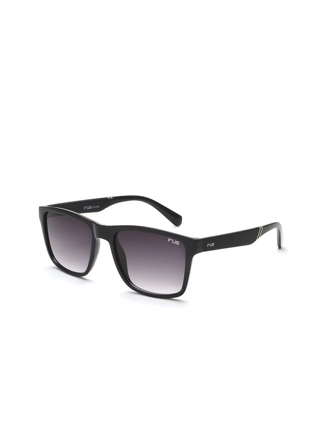IRUS by IDEE Unisex Grey Lens & Black Square Sunglasses with UV Protected Lens - Image 3