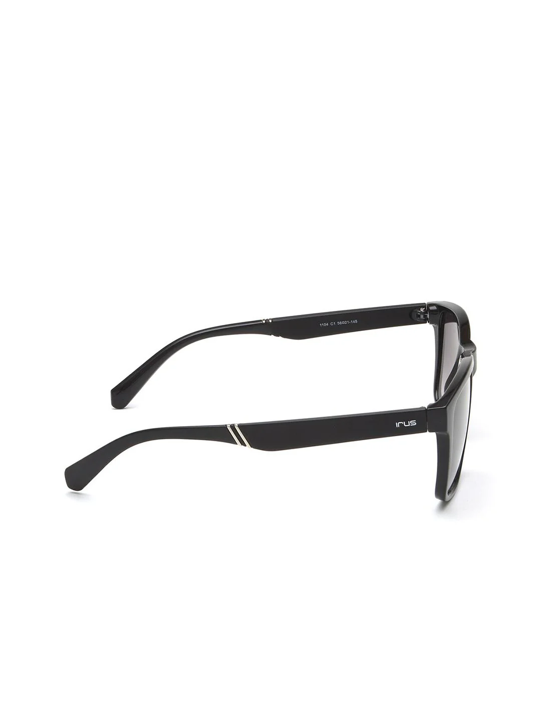 IRUS by IDEE Unisex Grey Lens & Black Square Sunglasses with UV Protected Lens - Image 4