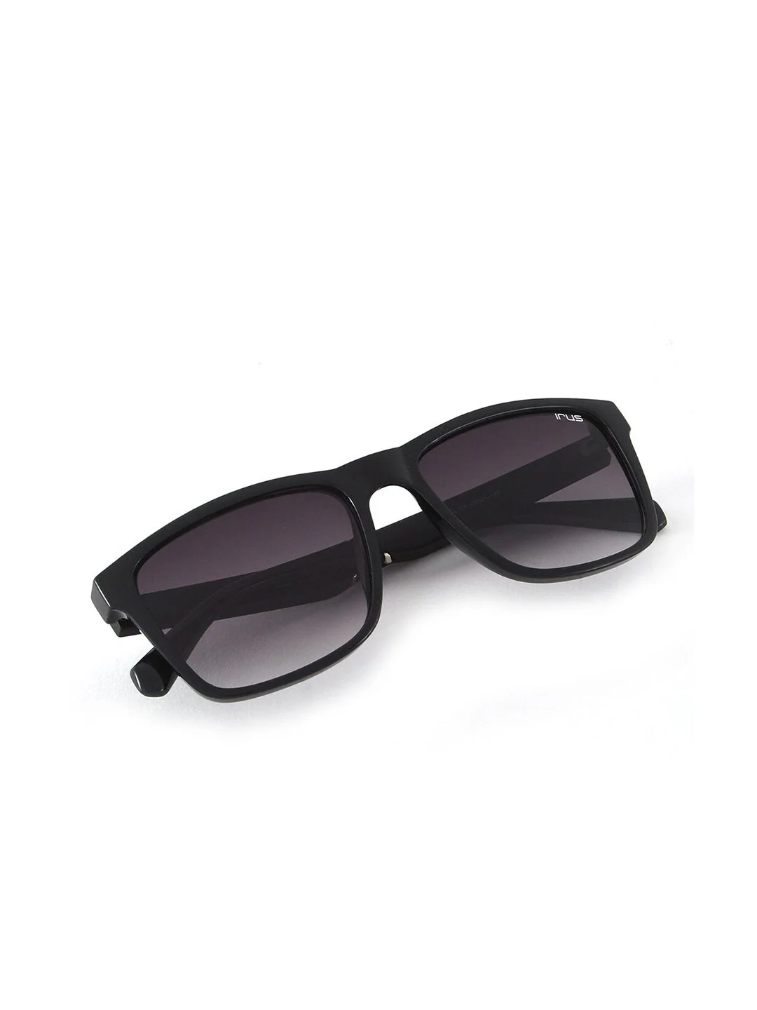 IRUS by IDEE Unisex Grey Lens & Black Square Sunglasses with UV Protected Lens - Image 7