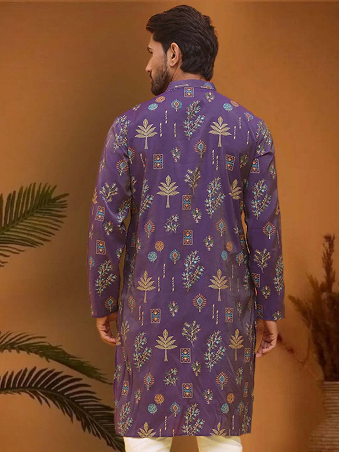 Jompers Floral Printed Straight Kurta - Image 4