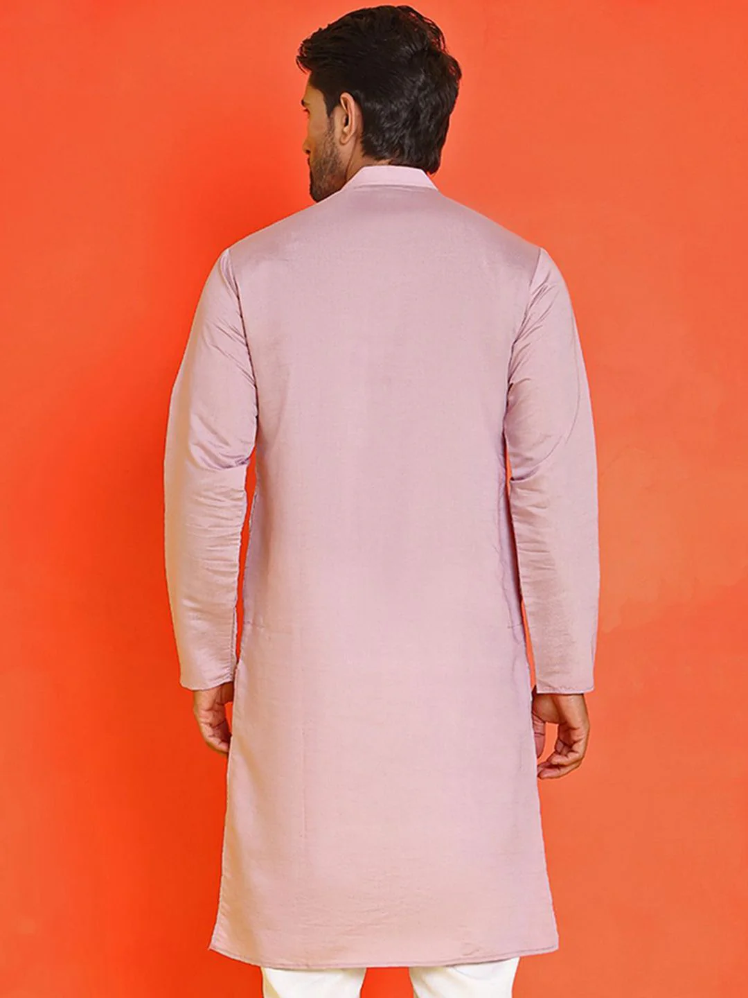 Jompers Men Floral Embroidered Chikankari Floral Kurta - Image 4