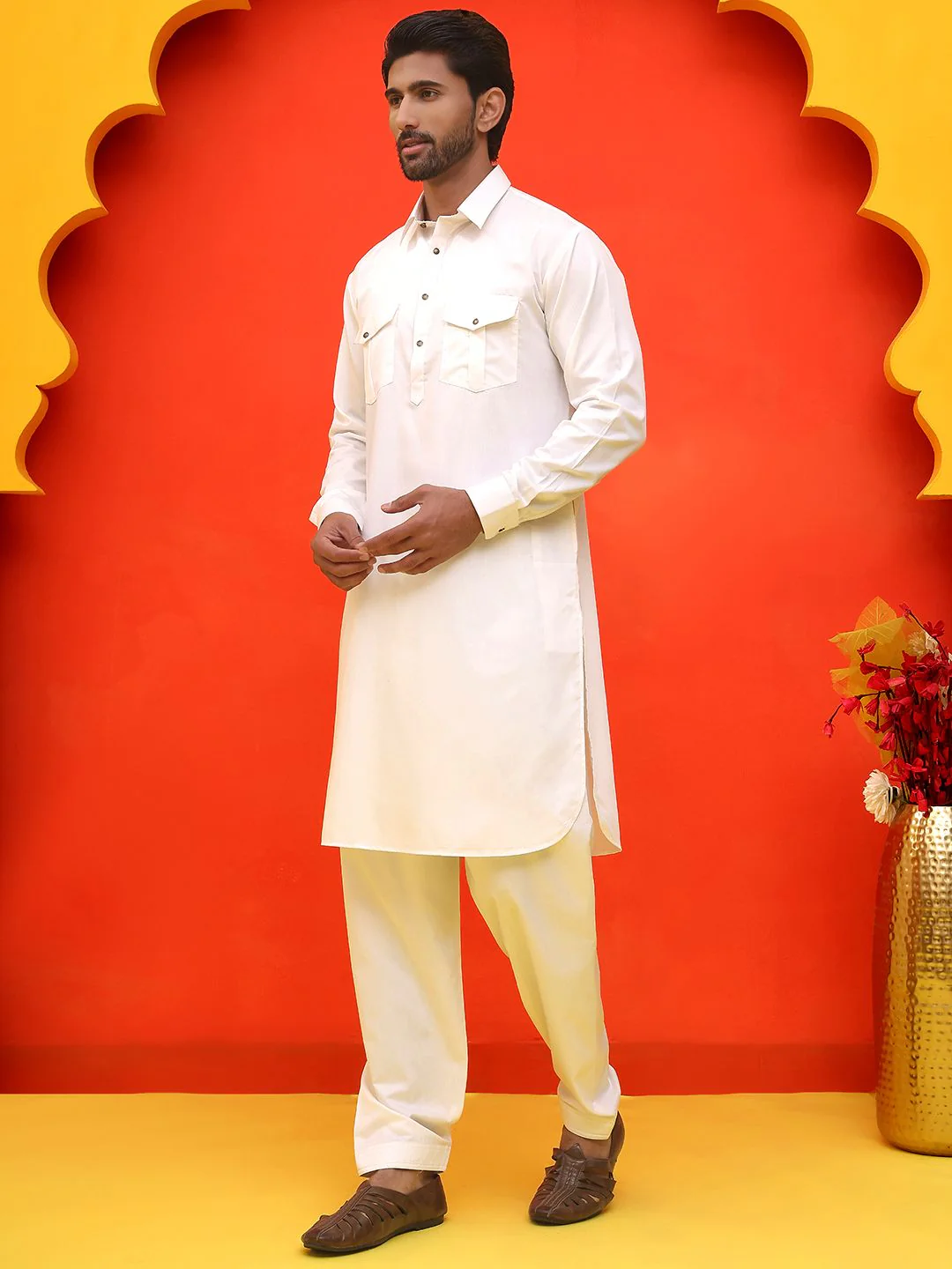 Jompers Men Regular Kurta with Salwar - Image 3