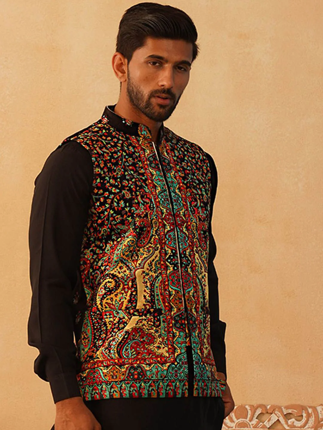 Jompers Printed Nehru Jackets - Image 3
