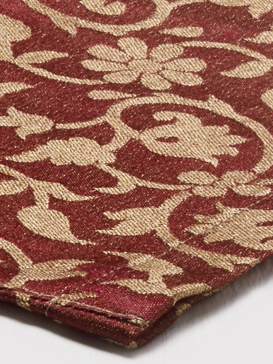 KALINI Ethnic Motifs Embroidered Velvet Straight Kurta With Trousers & Dupatta - Image 3
