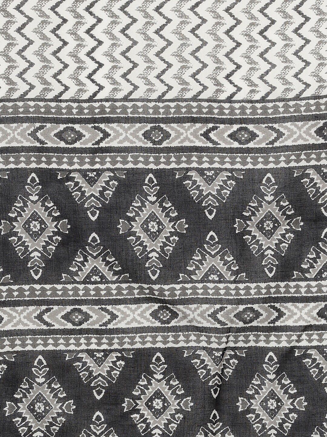 KALINI Ethnic Motifs Printed Mandarin Collar Kurta with Trousers & Dupatta - Image 5