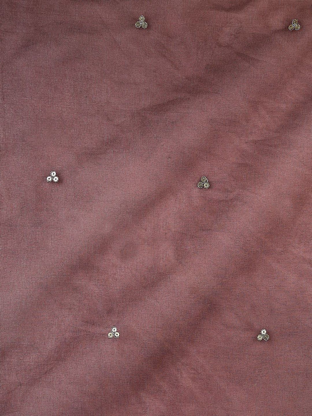 KALINI Ethnic Motifs Yoke Design Regular Sequinned Kurta With Trousers & Dupatta - Image 5