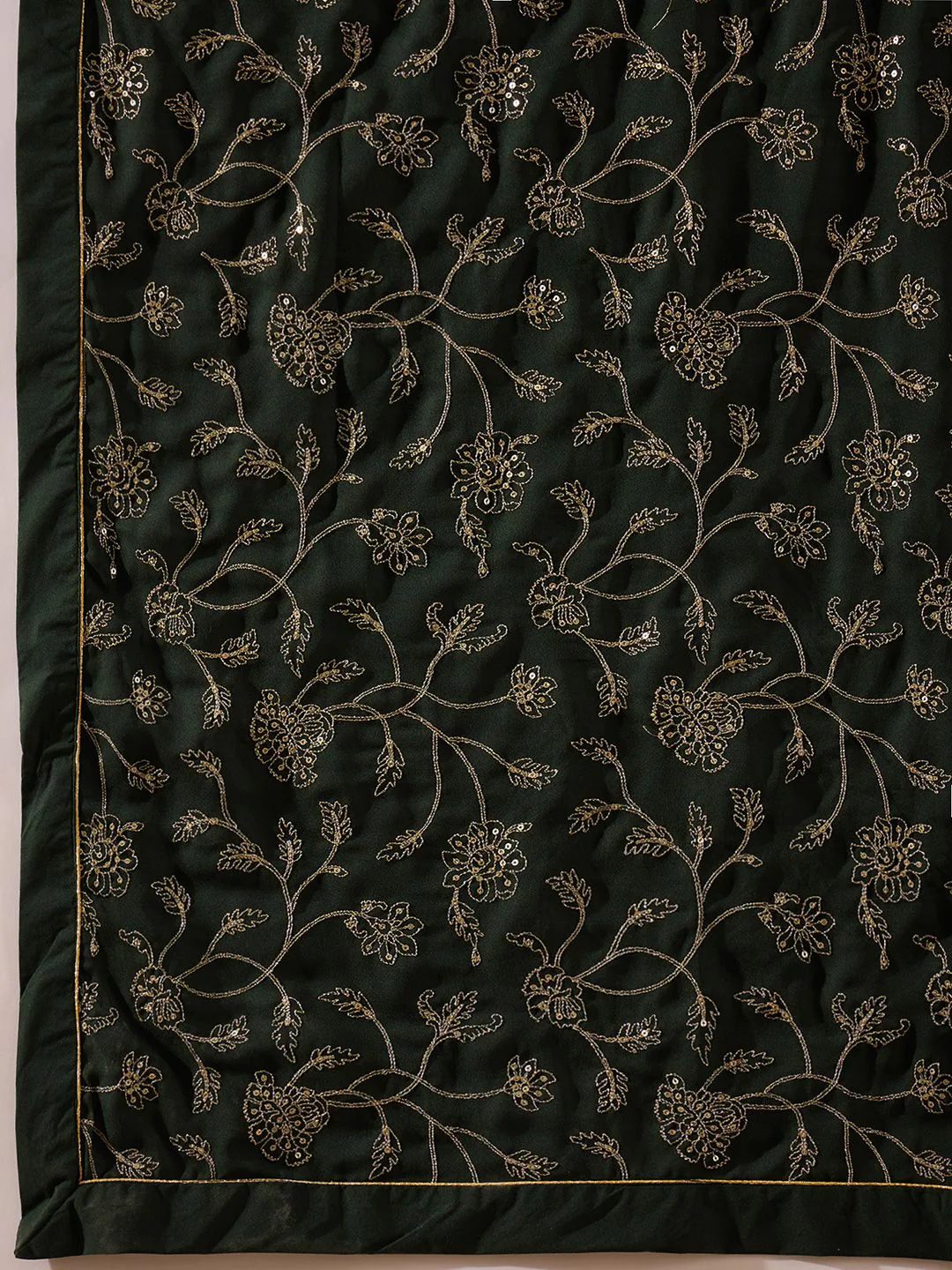 KALINI Floral Embroidered V-Neck Angrakha Kurta with Trousers & Dupatta - Image 4