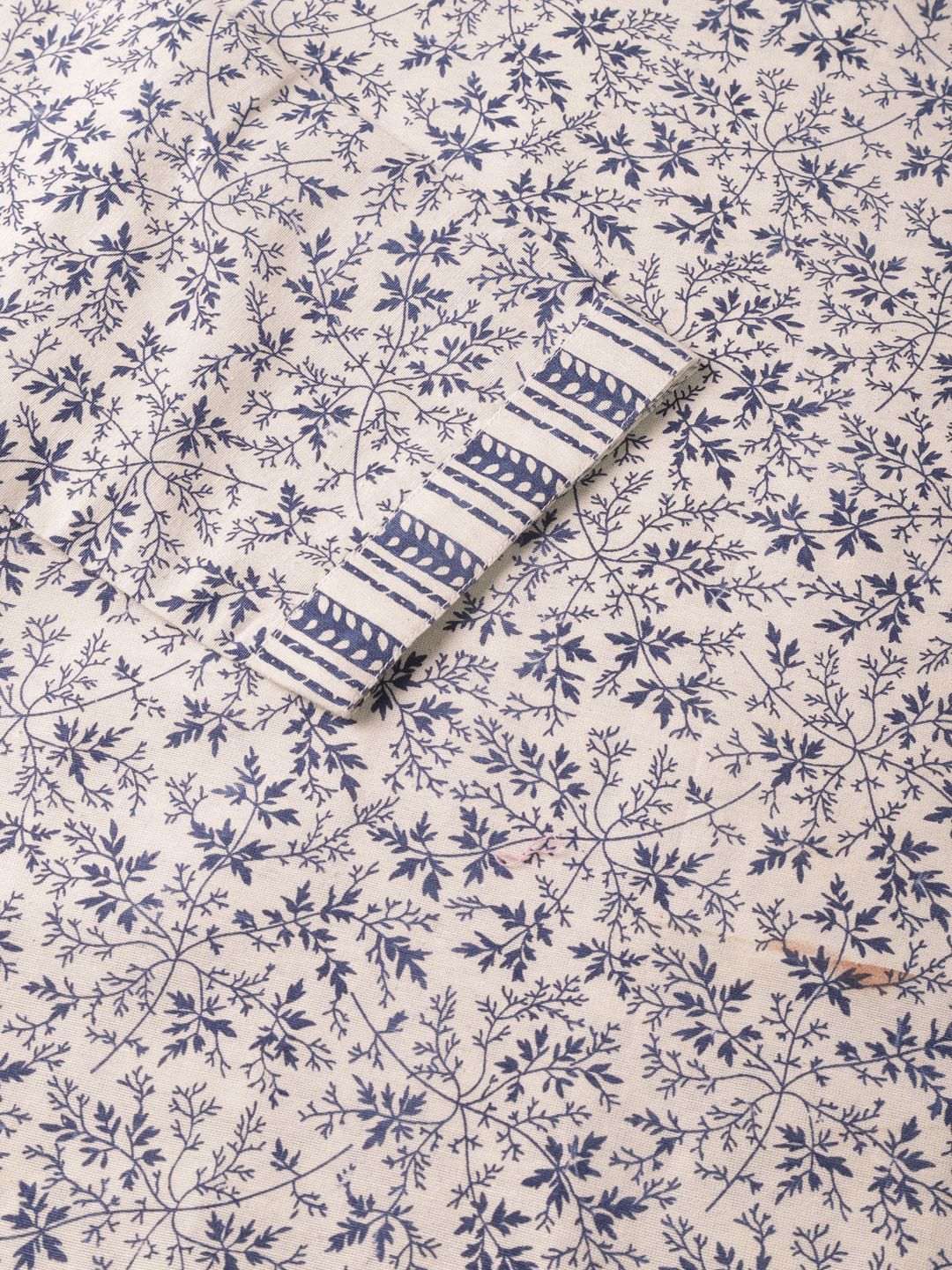 KALINI Floral Printed Round Neck Three Qaurter Sleeves Straight Kurta With Trousers - Image 6