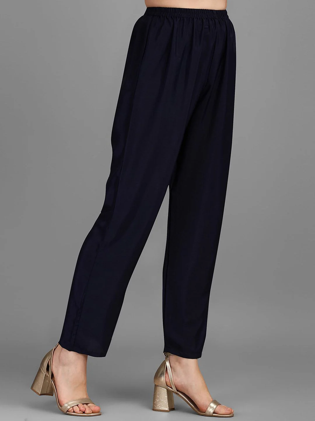 KALINI Sequin Embellished Straight Kurta with Trousers - Image 7