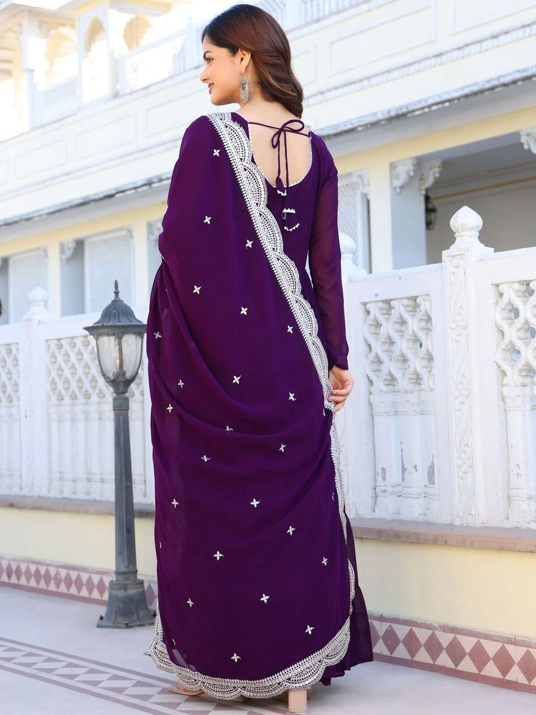KALINI Women Ethnic Motifs Layered Kurta with Pyjamas & With Dupatta - Image 4