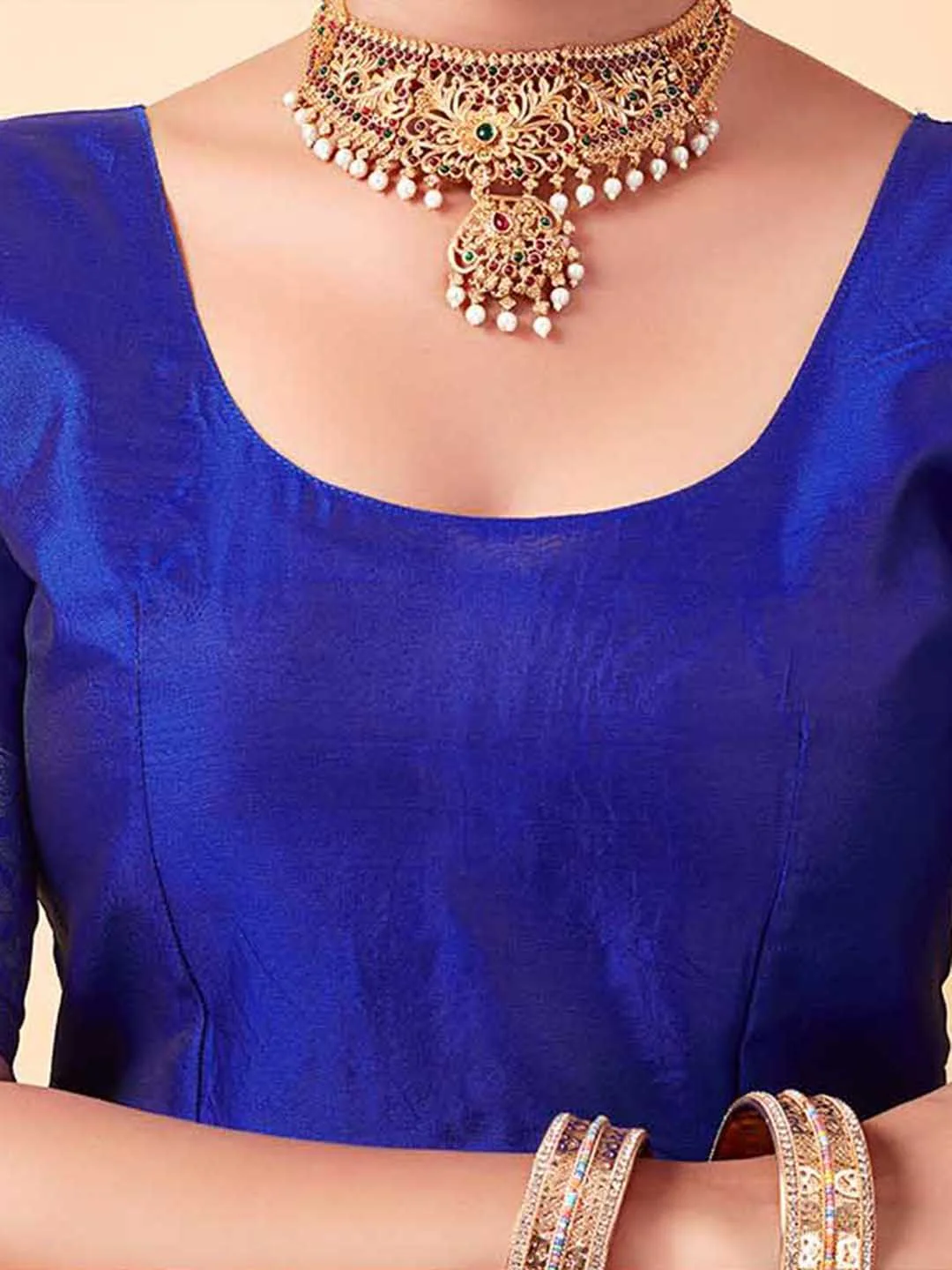 KALINI Woven Design Zari Banarasi Saree - Image 4