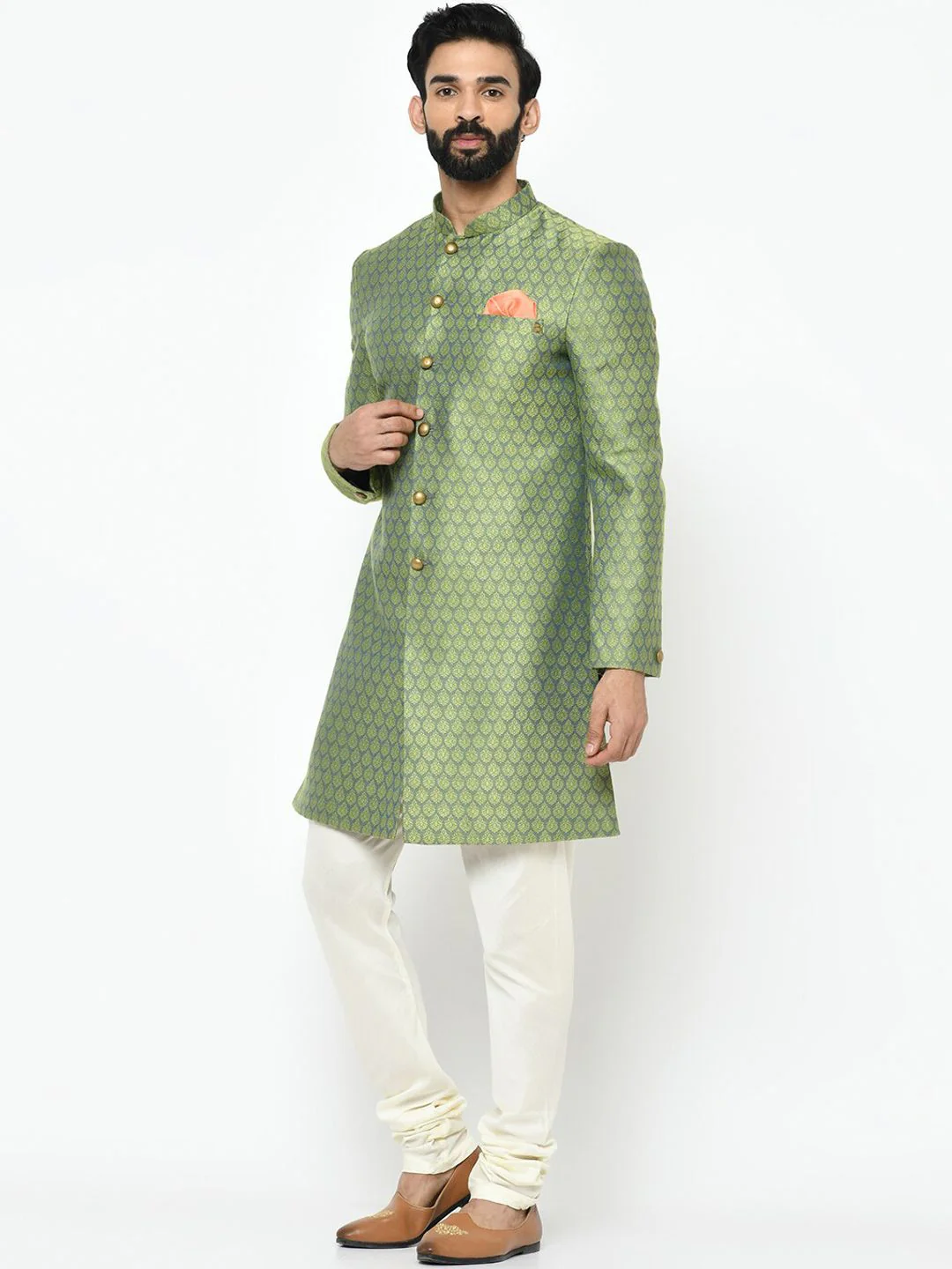 KISAH Men Indowestern Sherwani Set - Image 3