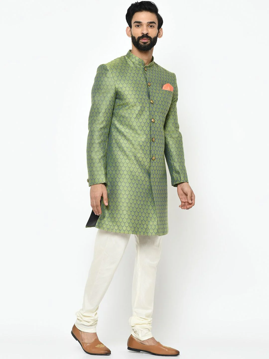 KISAH Men Indowestern Sherwani Set - Image 4