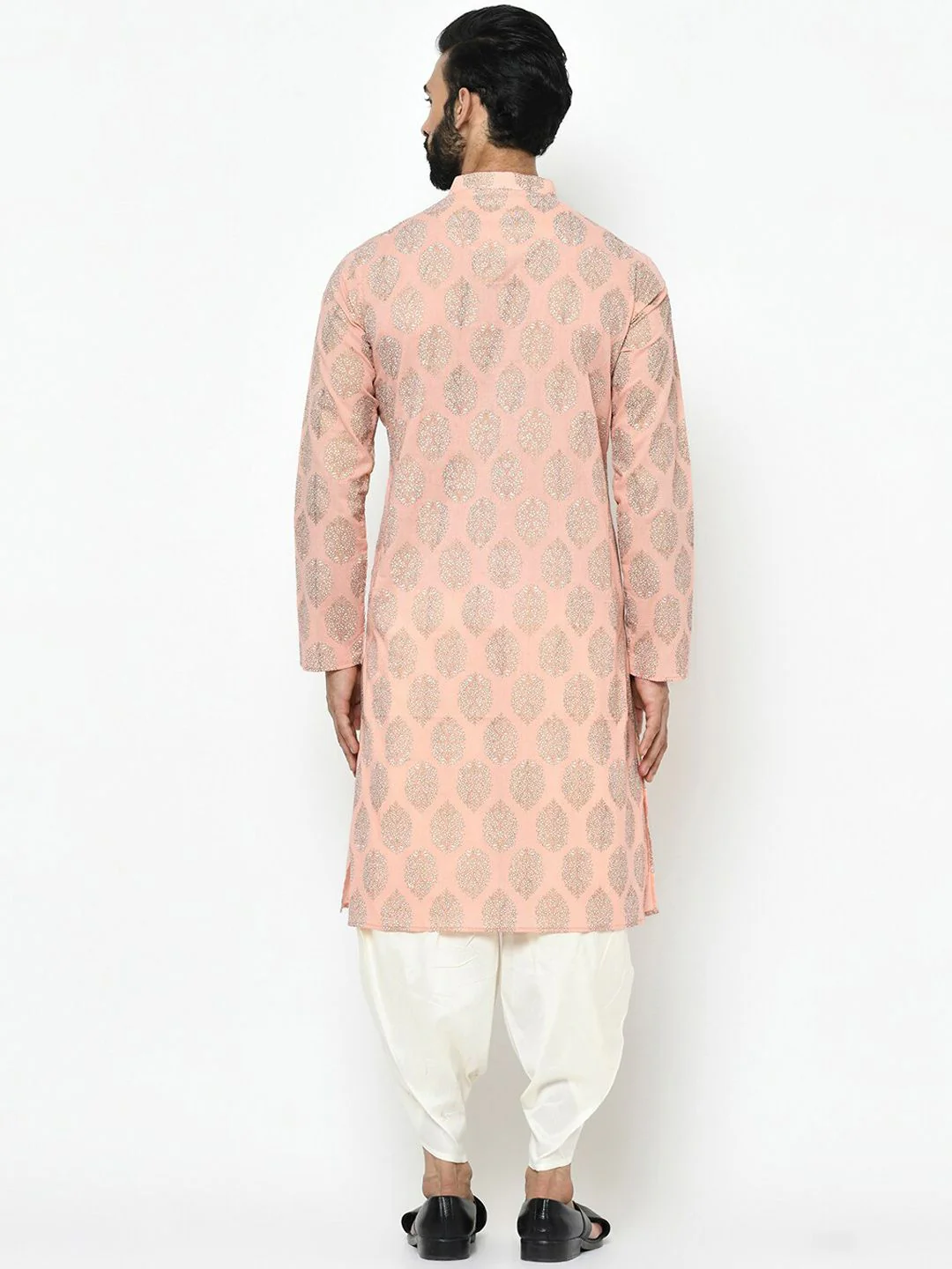 KISAH Men Printed Regular Fit Ethnic Motifs Kurta - Image 5