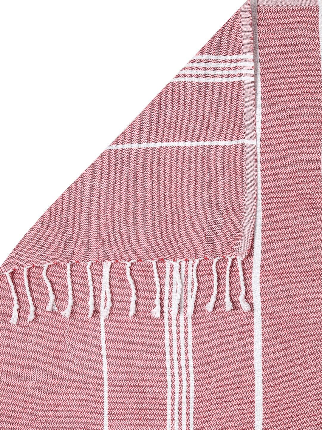 KLOTTHE Unisex Set Of 4 Striped 233 GSM Bath Towels - Image 6
