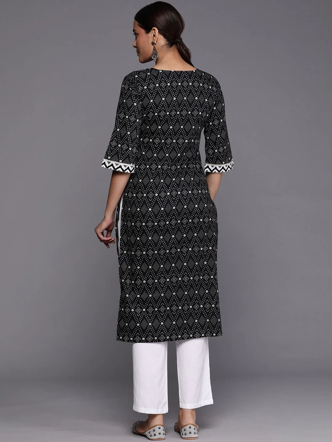 Libas Bandhani Yoke Design Thread Work Kurta - Image 6