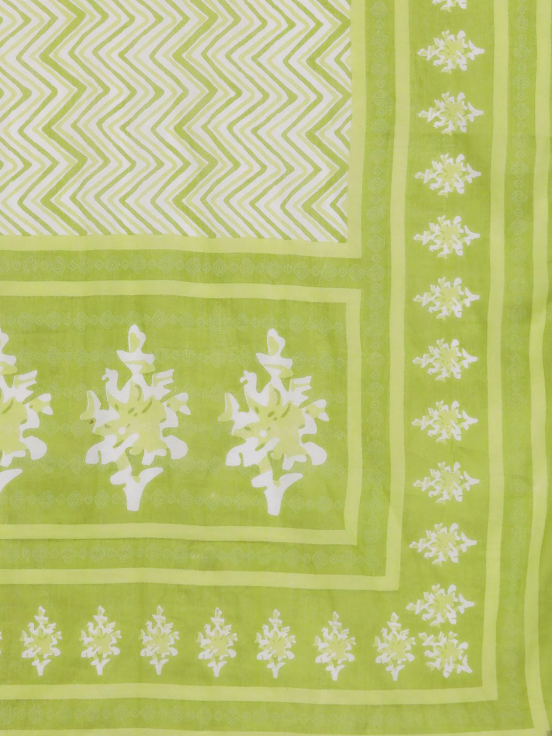 Libas Ethnic Motifs Printed Regular Pure Cotton Kurta With Trousers & Dupatta - Image 5