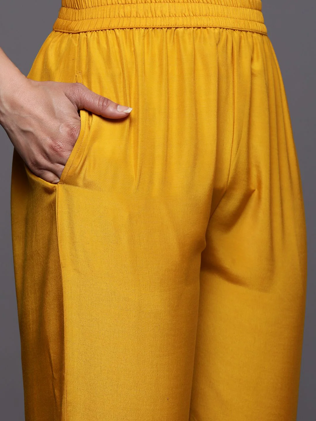 Libas Floral Embroidered Kurta with Trousers & With Dupatta - Image 3