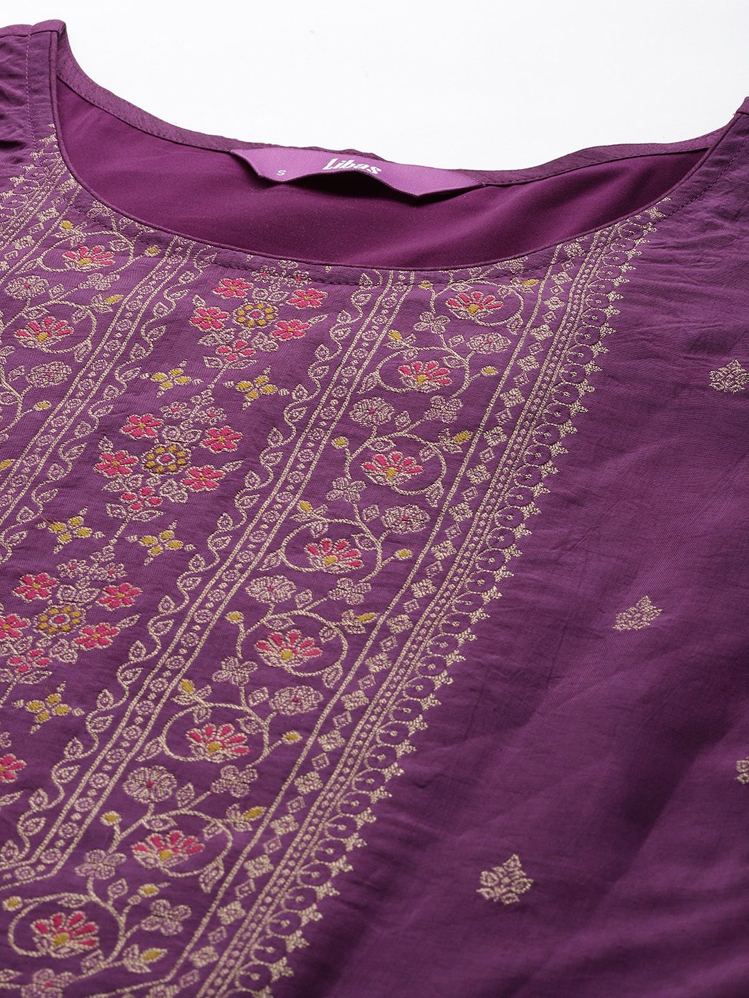 Libas Floral Kurta with Trousers & With Dupatta - Image 2