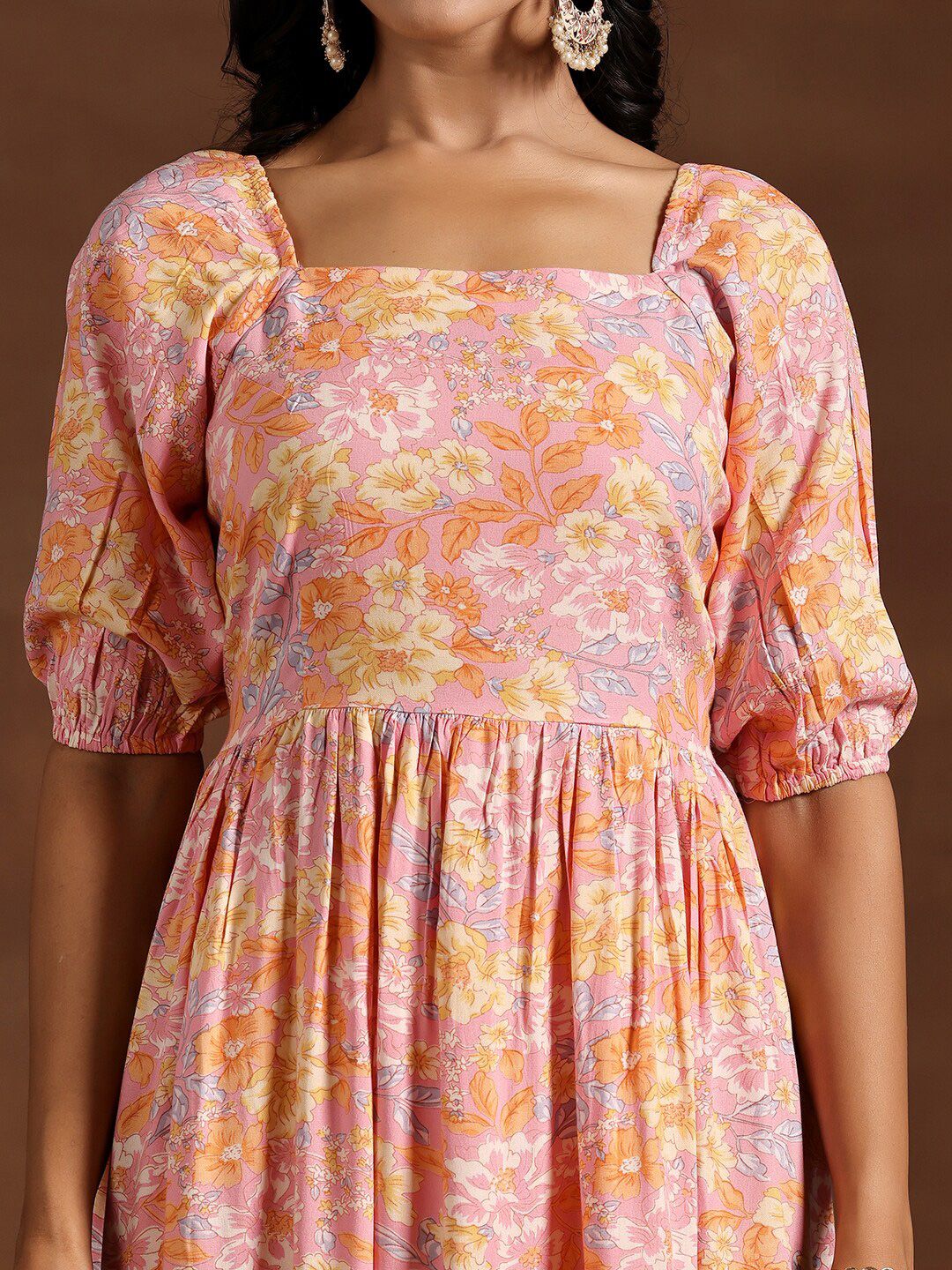 Libas Floral Printed Maxi Dress - Image 3