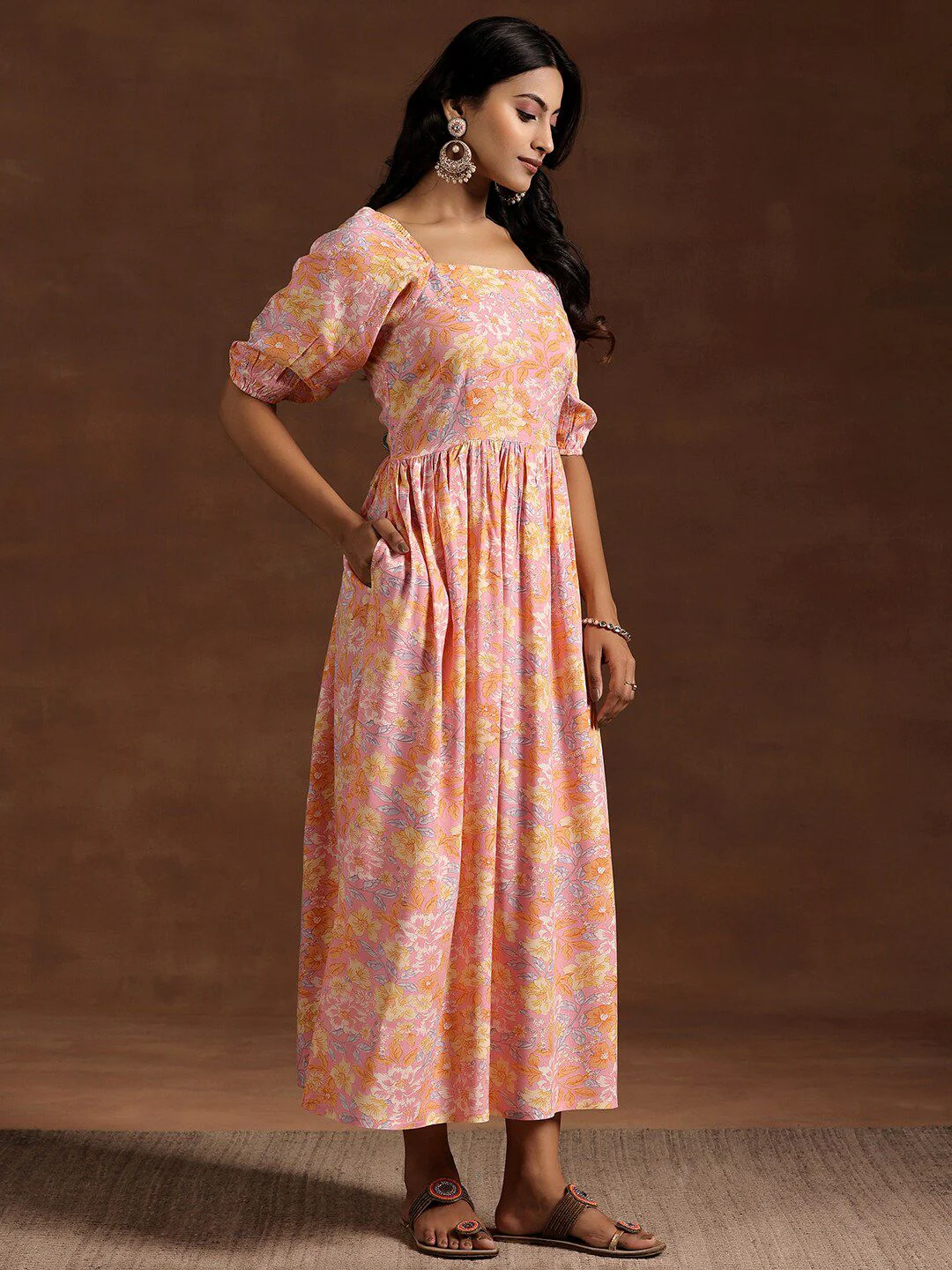 Libas Floral Printed Maxi Dress - Image 5
