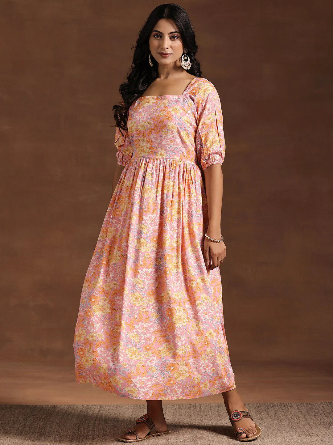 Libas Floral Printed Maxi Dress - Image 6