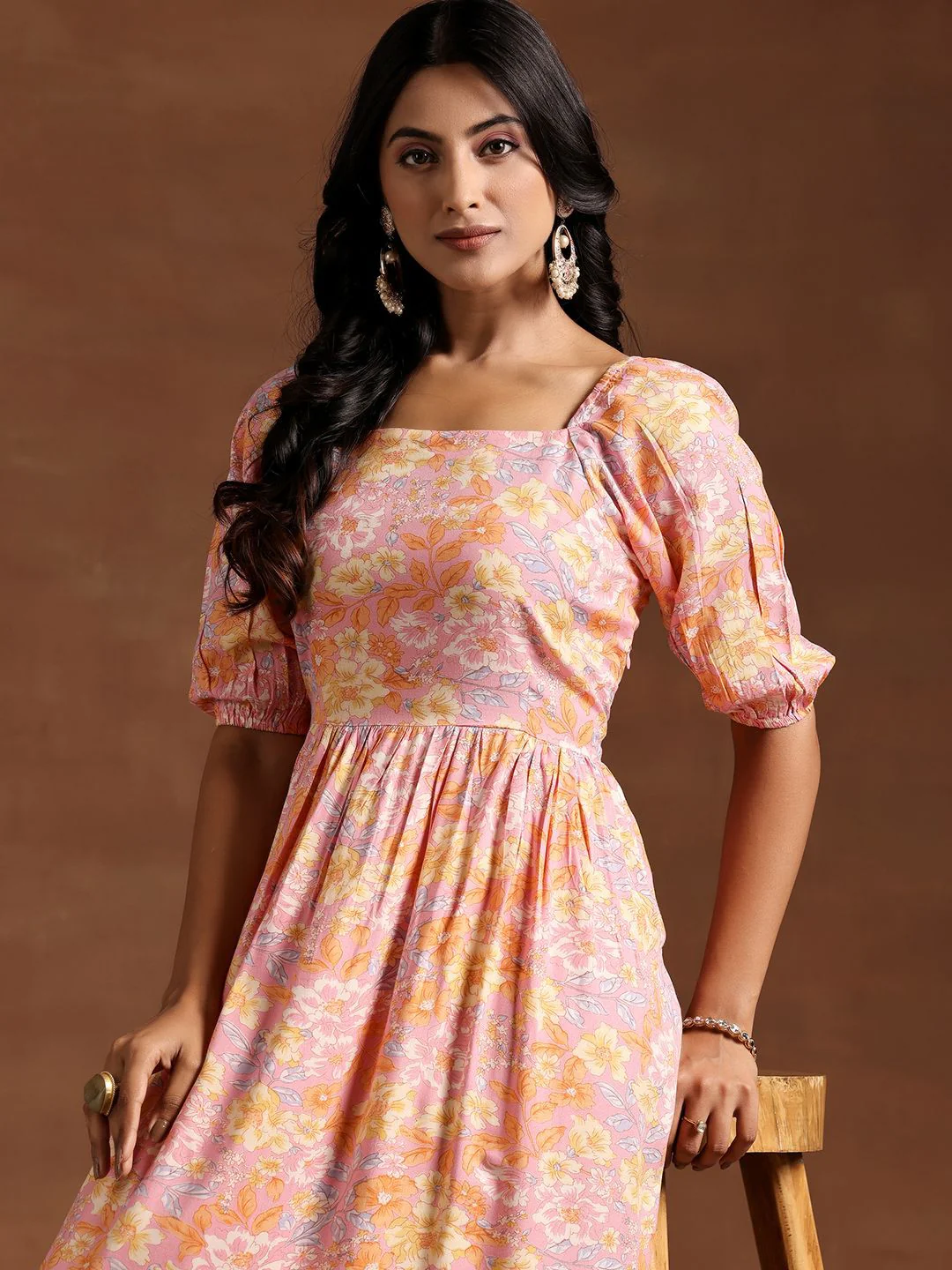 Libas Floral Printed Maxi Dress - Image 7