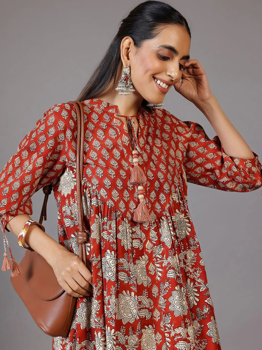 Libas Mandarin Collar Printed Ethnic Tunic - Image 6