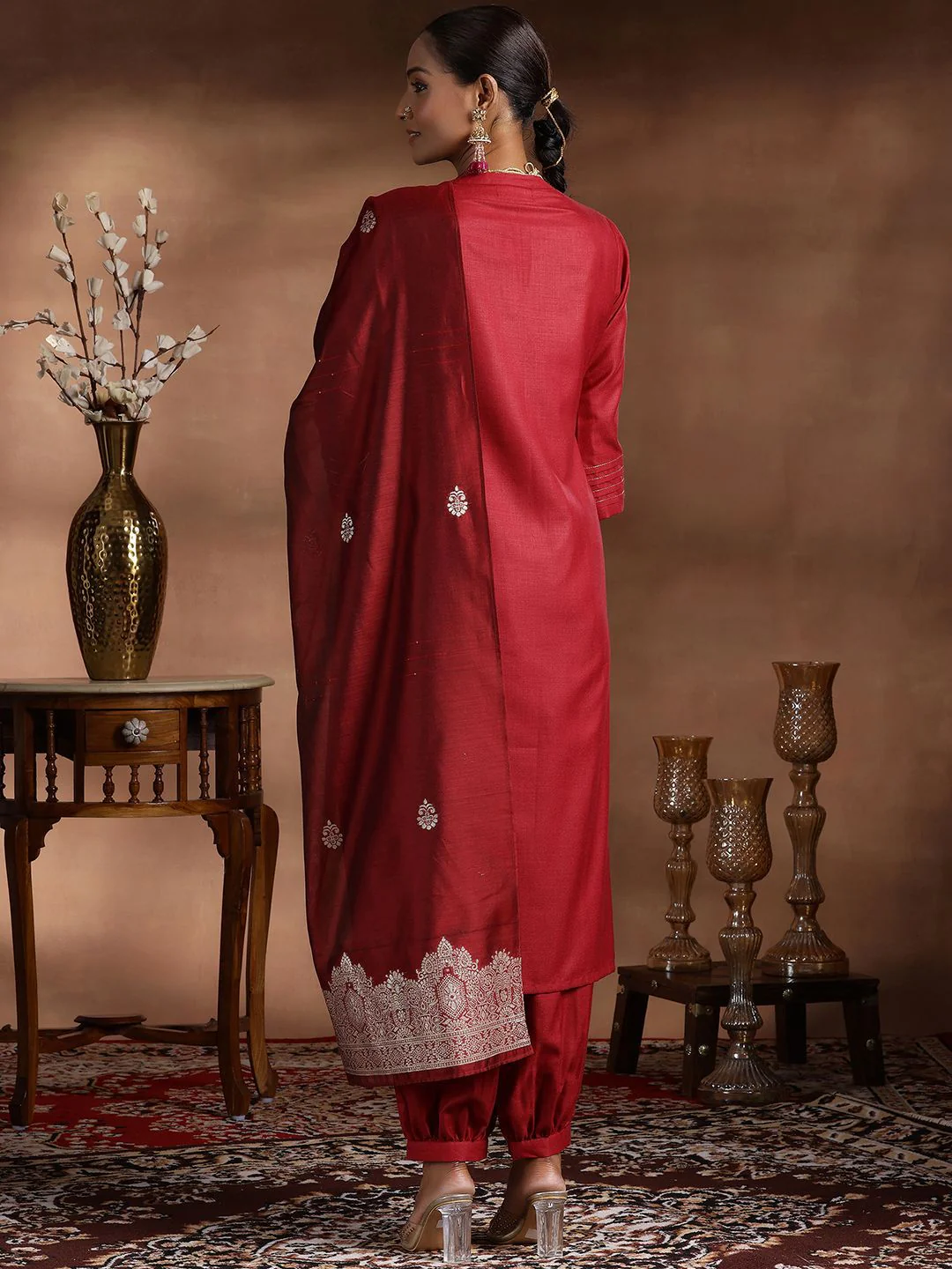 Libas Straight Kurta with Salwar & Dupatta - Image 4