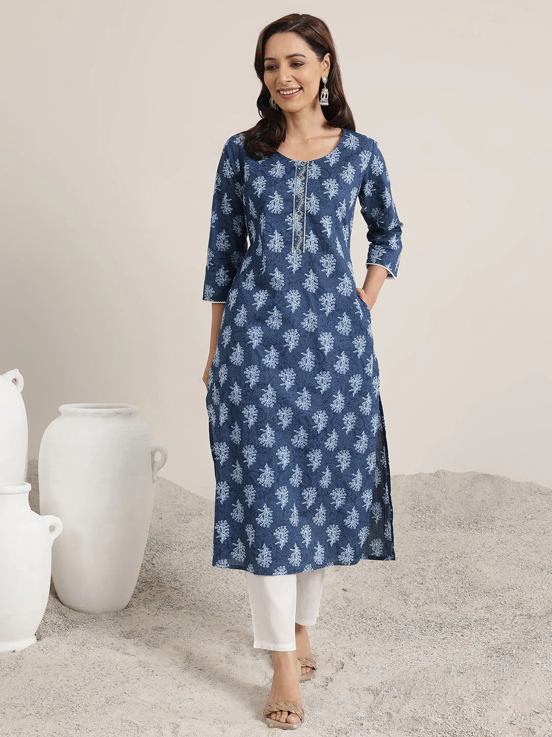 Libas Women Floral Printed Kurta - Image 2