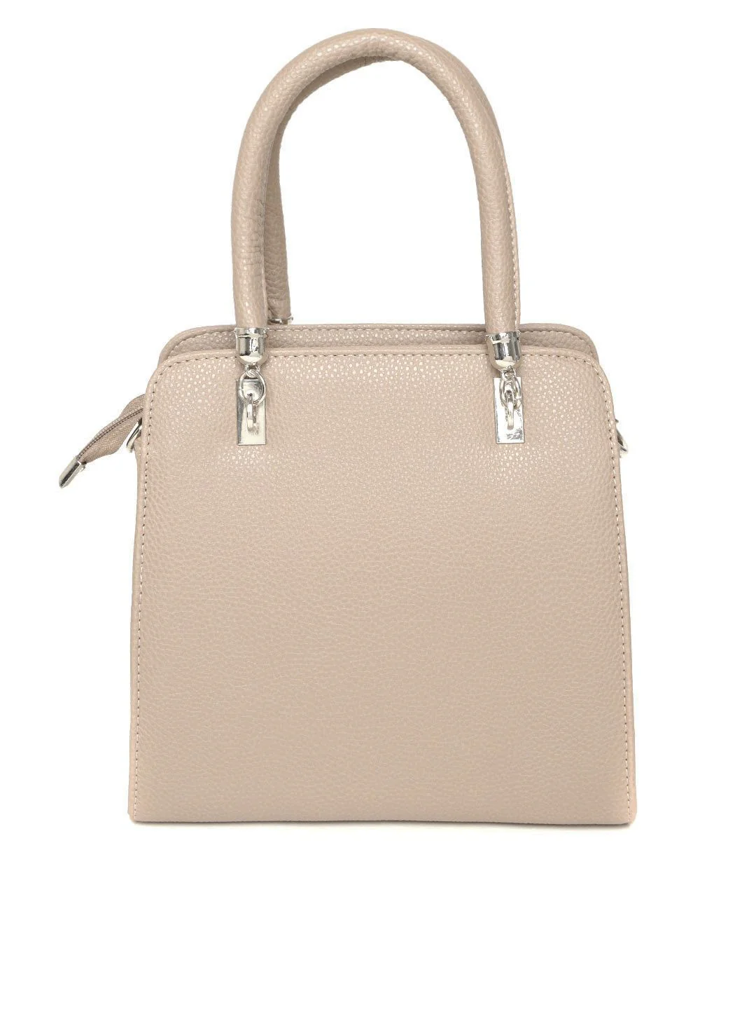 Lino Perros Beige Solid Handheld Bag - Image 3