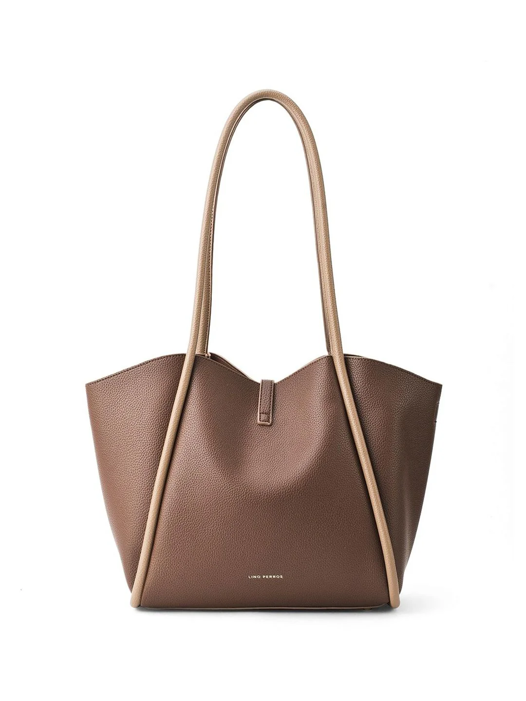 Lino Perros Colourblocked Oversized Structured Tote Bag with Tasselled - Image 4