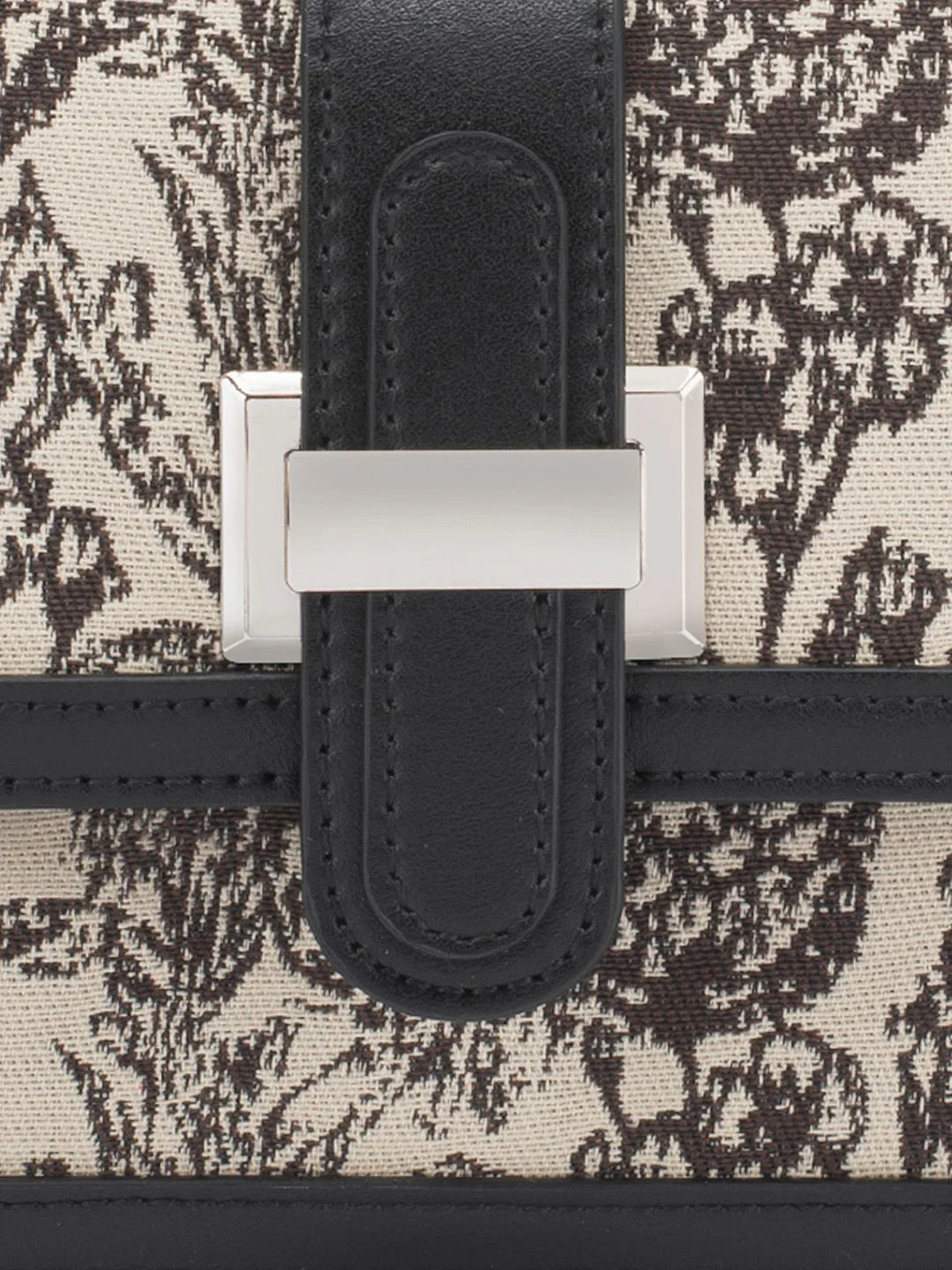Lino Perros Floral-Infused Printed Structured Satchel - Image 6