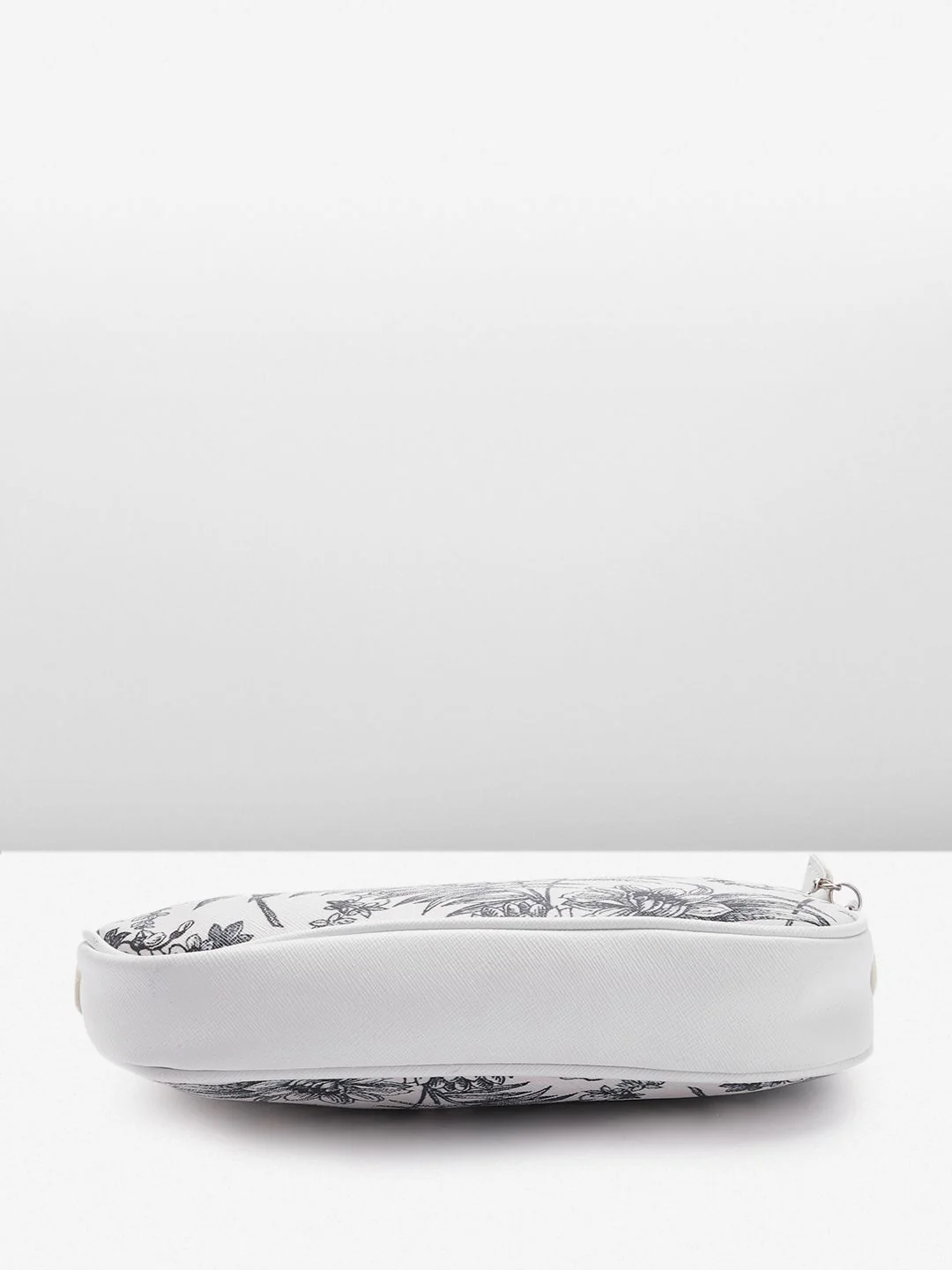 Lino Perros Floral Printed Structured Shoulder Bag With Chain Detail - Image 5