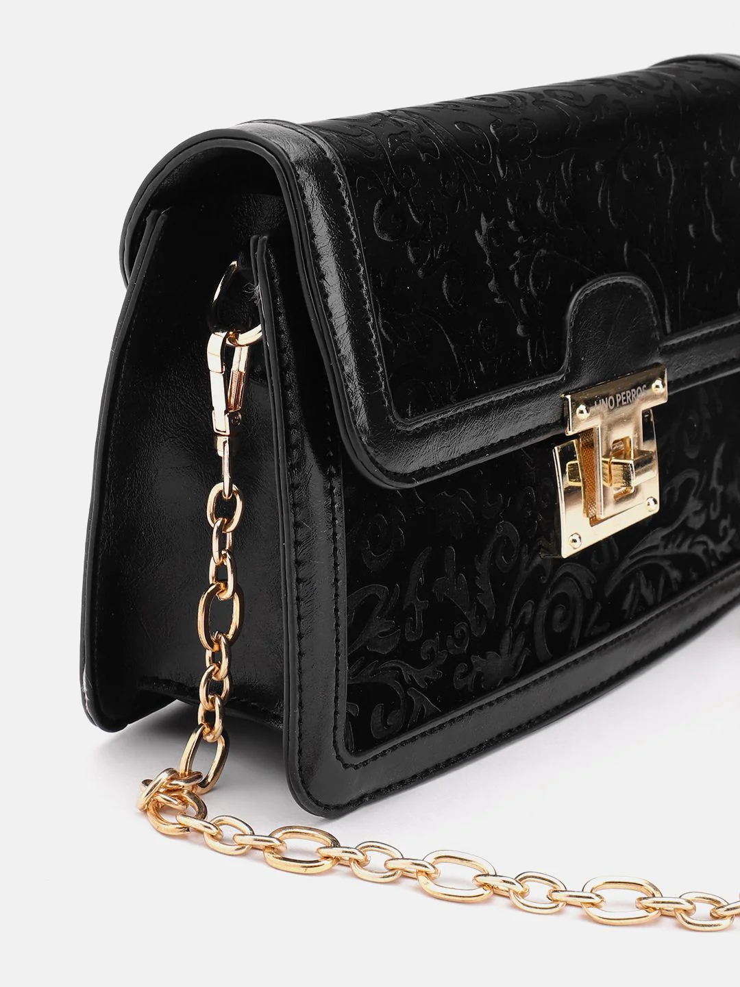 Lino Perros Floral Textured Structured Sling Bag - Image 7