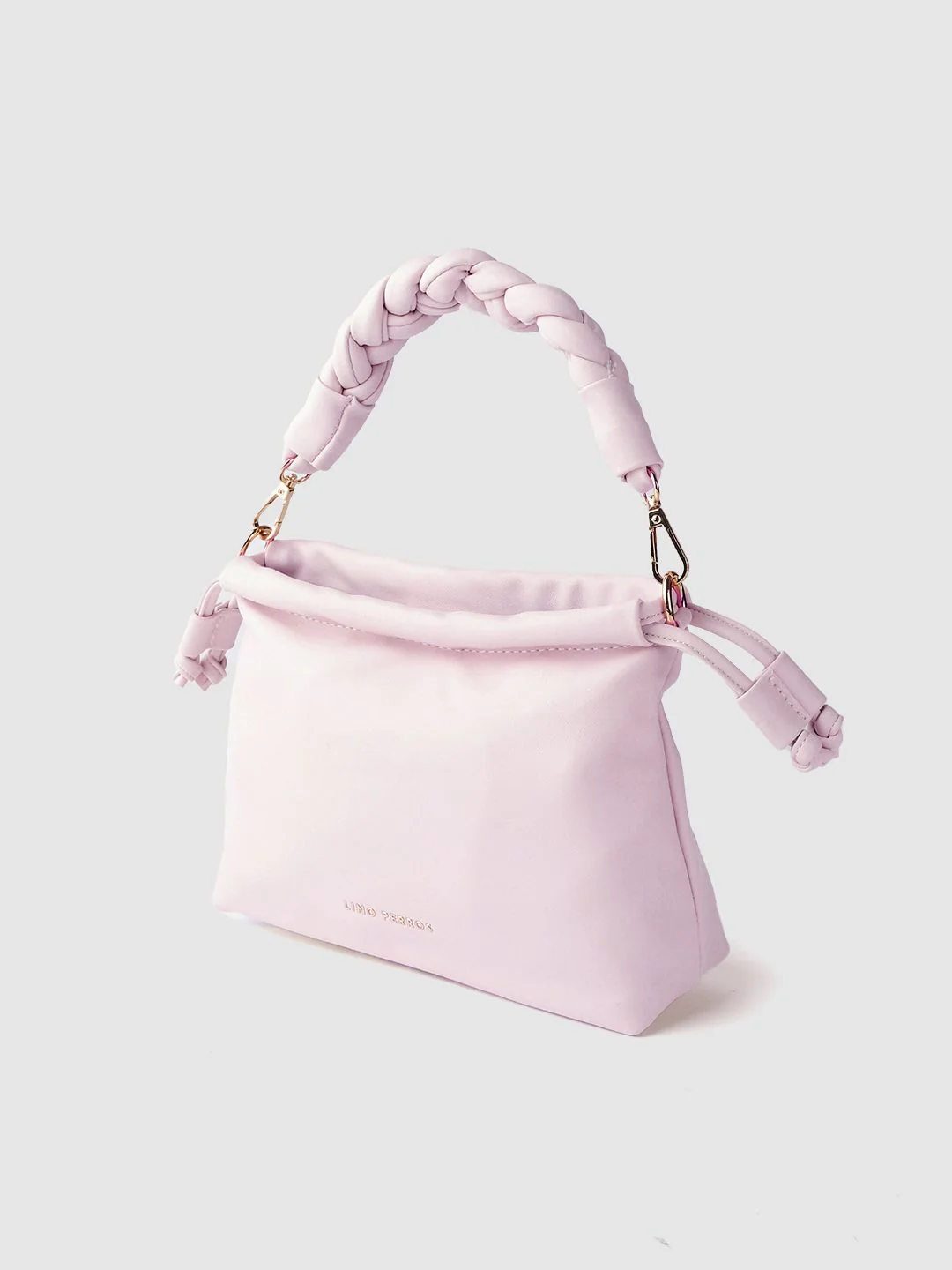 Lino Perros Lavender Structured Handheld Bag with Detachable Sling Strap - Image 2