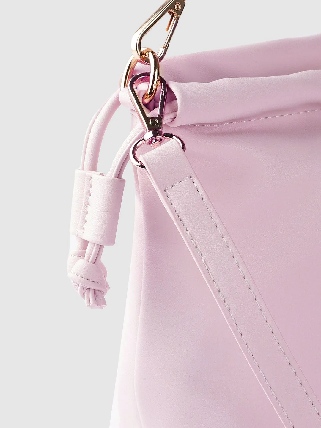 Lino Perros Lavender Structured Handheld Bag with Detachable Sling Strap - Image 6