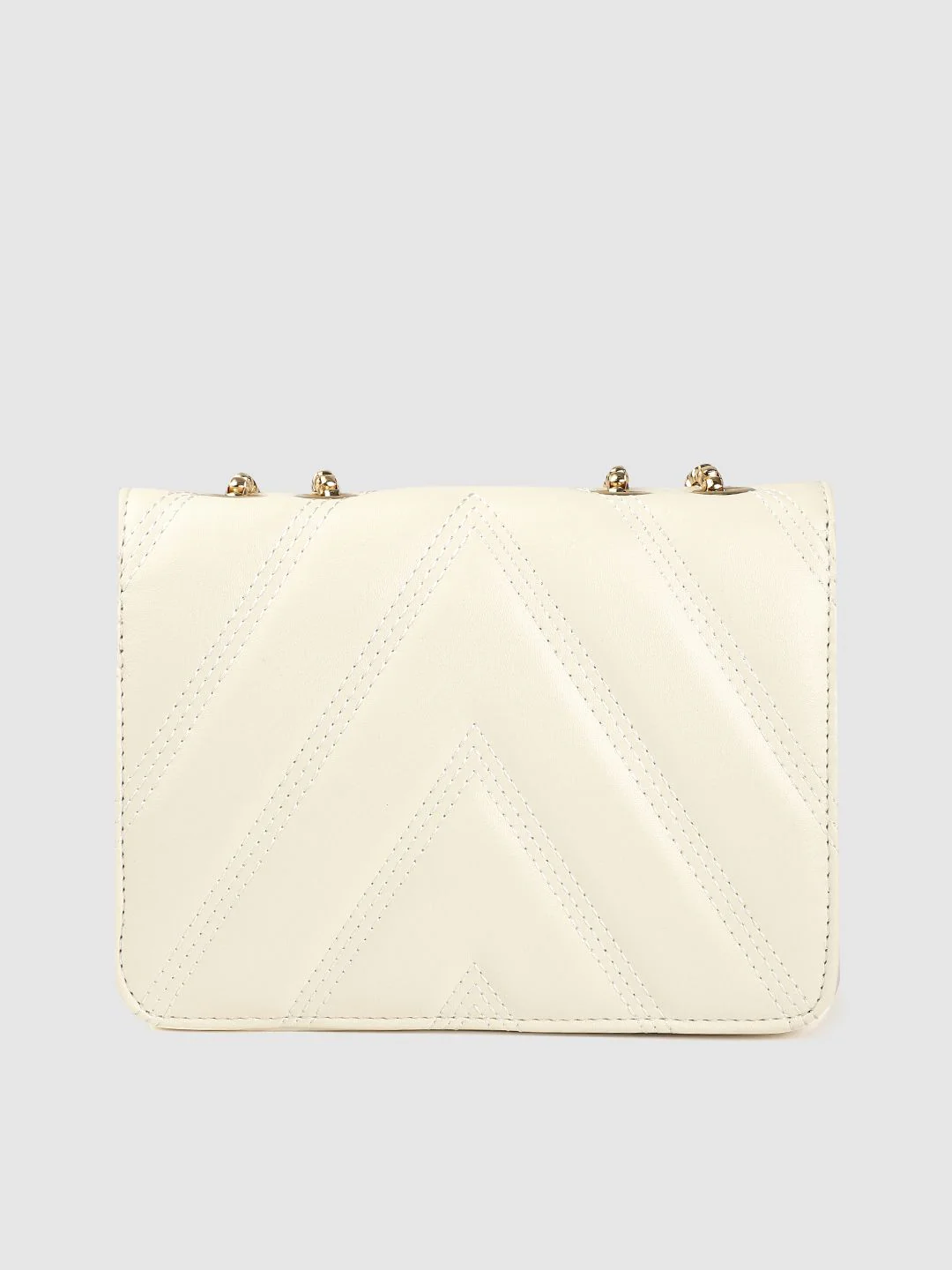 Lino Perros Off-White Quilted Shoulder Bag - Image 5