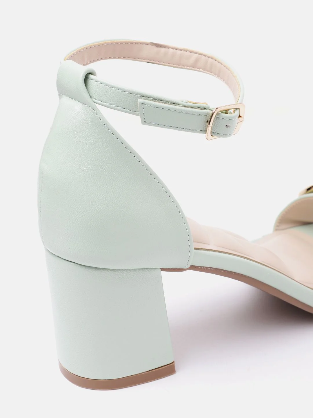 Lino Perros Open Toe Embellished Detail Block Heels - Image 4