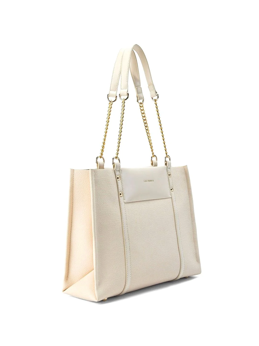 Lino Perros Oversized Structured Tote Bag with Quilted - Image 3