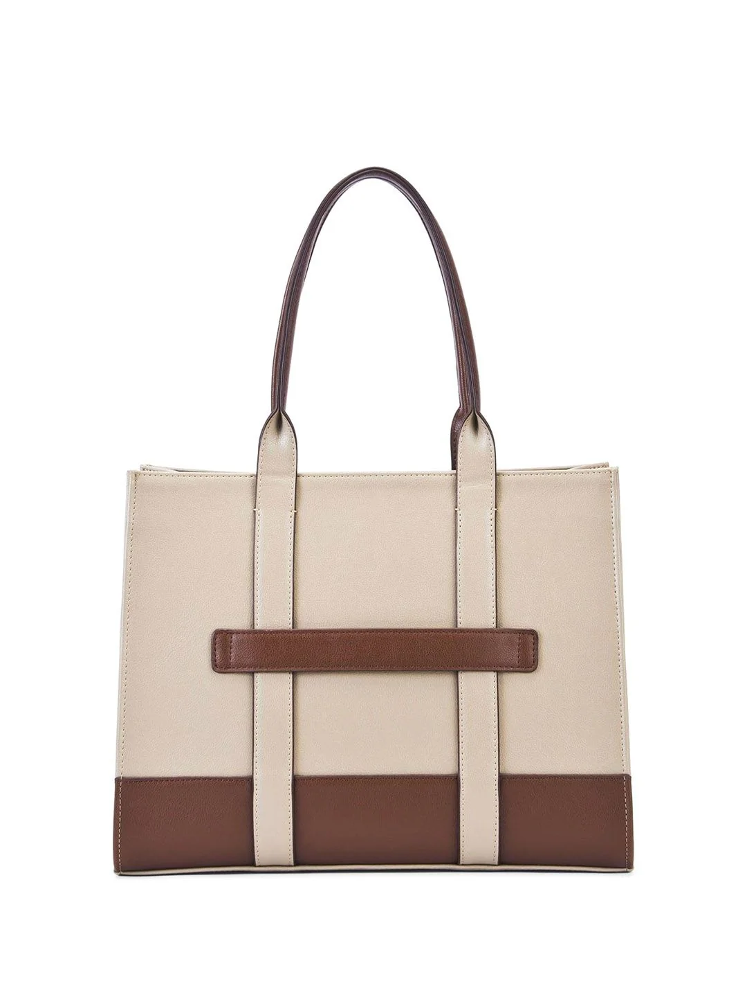 Lino Perros Oversized Structured Tote Bag with Tasselled - Image 3