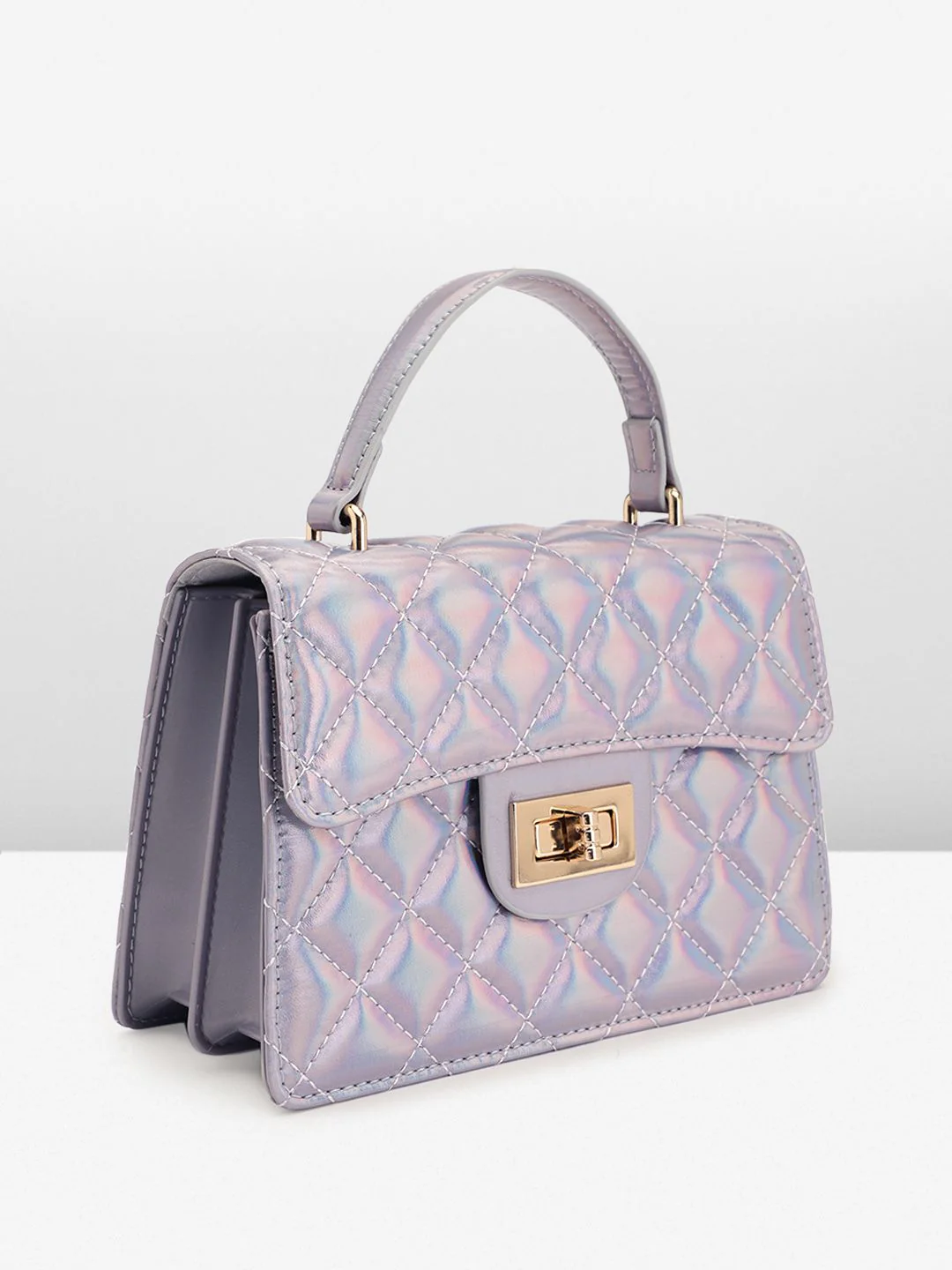 Lino Perros Quilted Structured Handheld Bag - Image 2